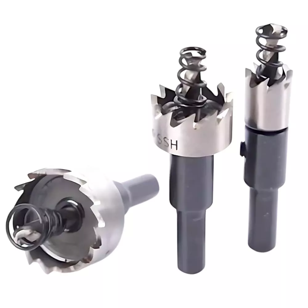 Veltrix Hole Saw Cutter Drill Bit Set High Speed Steel Straight (Size :12 to 55 mm)