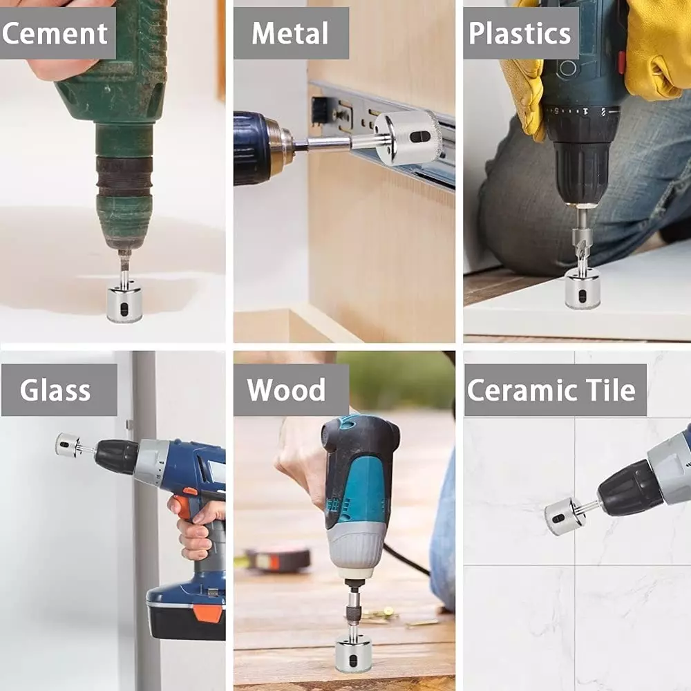 YADAV Diamond Drill Bit Hole Saw 30 mm for Glass Tile Marble Fiberglass Ceramic Stone Bottles Pots (Pack of 2)