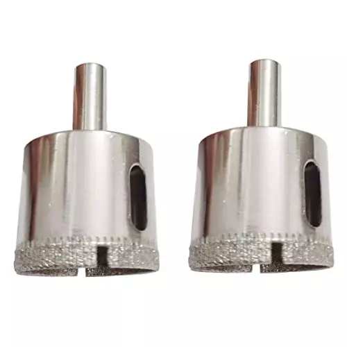 YADAV Diamond Coated Glass Drill Bit Hole Saw 35 mm for Glass, Porcelain, Ceramic & Granite (Pack of 2)