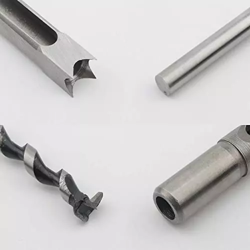 YADAV Square Hole Saw Auger Drill Bit Mortising Chisel Set Woodworking (Pack of 5)