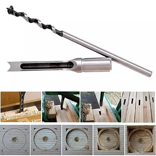 YADAV Woodworking Square Hole Saw Drill Bit Mortising Chisel 16 mm