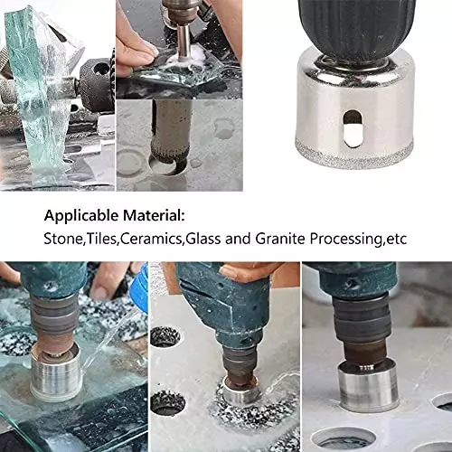 YADAV Diamond Hole Saw Drill Bit Set 16 mm for Glass, Marble, Granite & Tiles (Pack of 3)