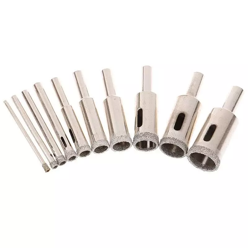YADAV Diamond Drill Bit Hole Saw Set (6 to 32 mm) for Glass & Ceramic Tiles (Set of 10)