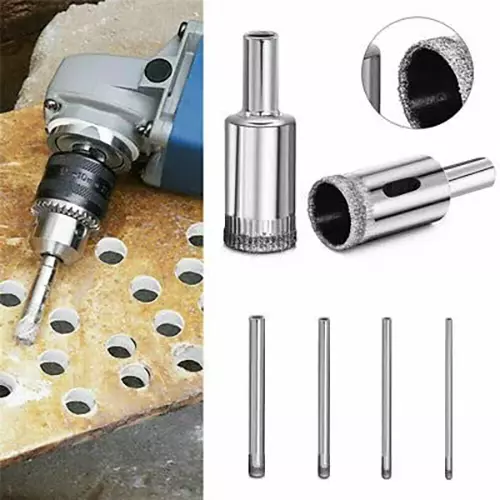 YADAV Diamond Drill Bit Hole Saw Set (6 to 32 mm) for Glass & Ceramic Tiles (Set of 10)