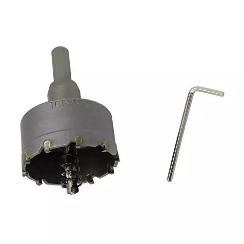 YADAV TCT Carbide Hole Saw Drill Bit 50 mm for Steel & Metal Cutting