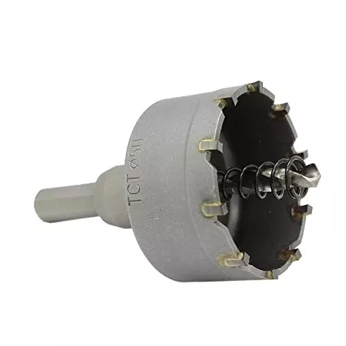 YADAV TCT Carbide Hole Saw Drill Bit 50 mm for Steel & Metal Cutting