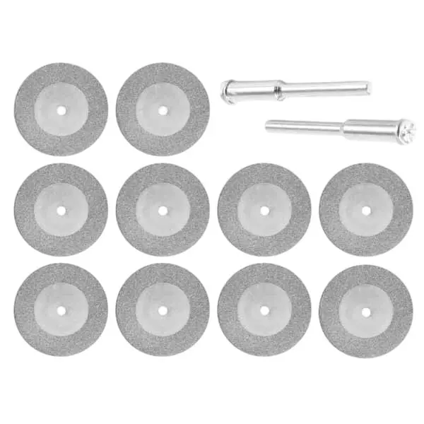 YADAV Diamond Cutting Disc Wheel 10 Pcs 25 mm Rotary Tool Blades for Cutting, Sawing, Carving & Sharpening Hard Materials, Stones & Jade