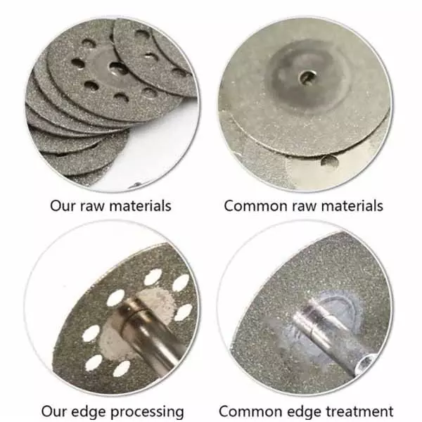 YADAV Diamond Cutting Disc Wheel 10 Pcs 25 mm Rotary Tool Blades for Cutting, Sawing, Carving & Sharpening Hard Materials, Stones & Jade