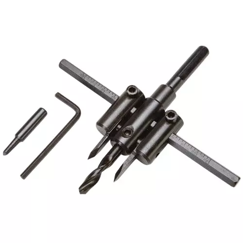 shree sahajanand Circle Cutter 30, 120 mm Metal Black For Wood, Plastic, Metal, Fiber