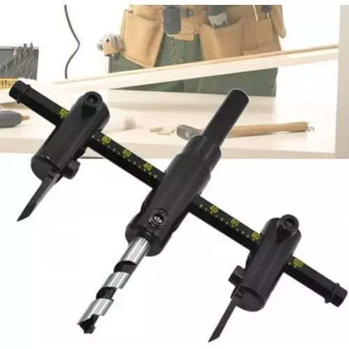 shree sahajanand Circle Cutter 30, 120 mm Metal Black For Wood, Plastic, Metal, Fiber