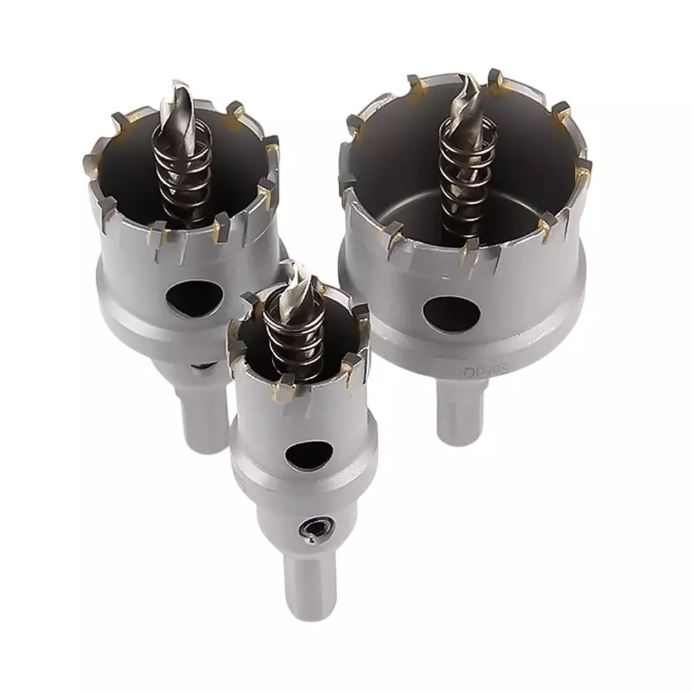 Veltrix 3 Pcs TCT Core Bit Hole Saw Metal Cutter (20 mm, 25 mm, 30 mm) For Stainless Steel, Mild Steel, Cast Iron, S.S, M.S, Aluminium