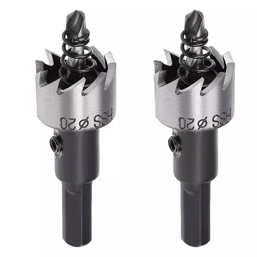 Veltrix 2 Pcs HSS Hole Saw Cutter High Speed Steel 20 mm Size