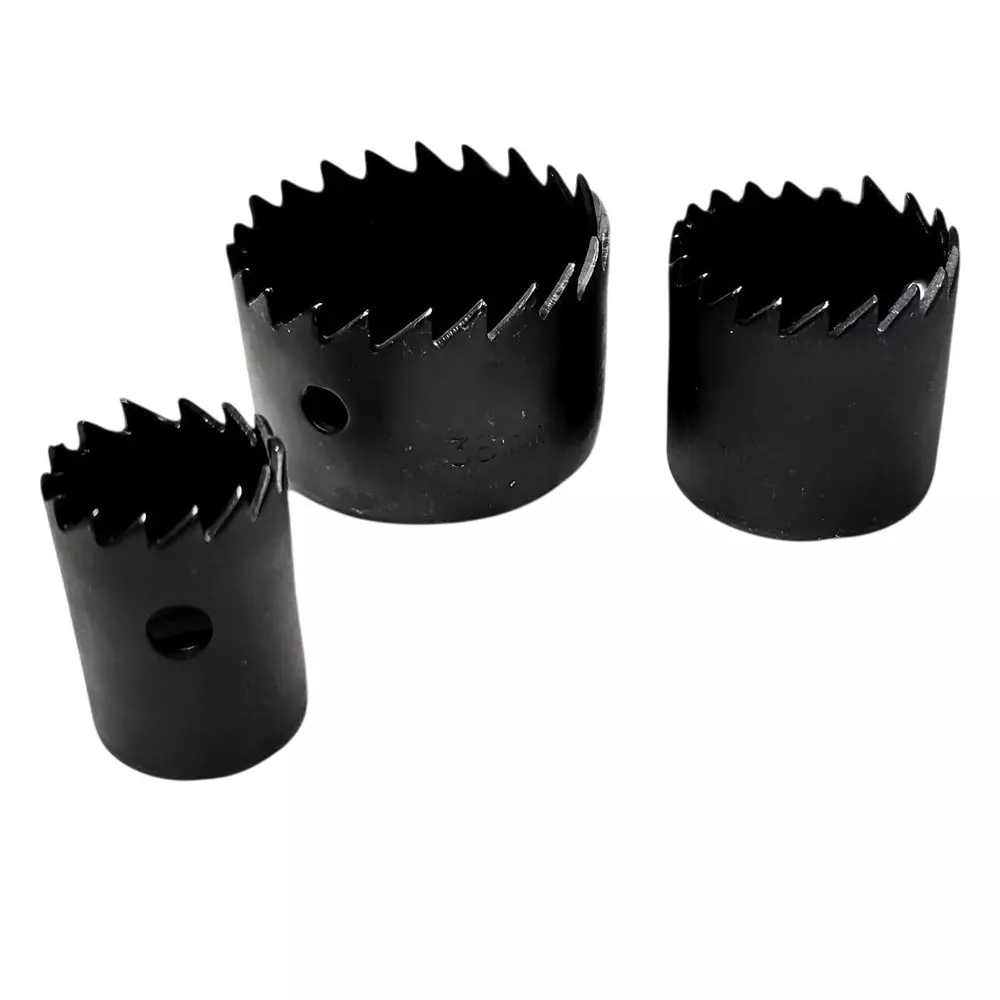 ZIODIC Hole Saw Set 19-64 Matel Black For Wall, Wood, Metal, Tiles (Pack of 16)