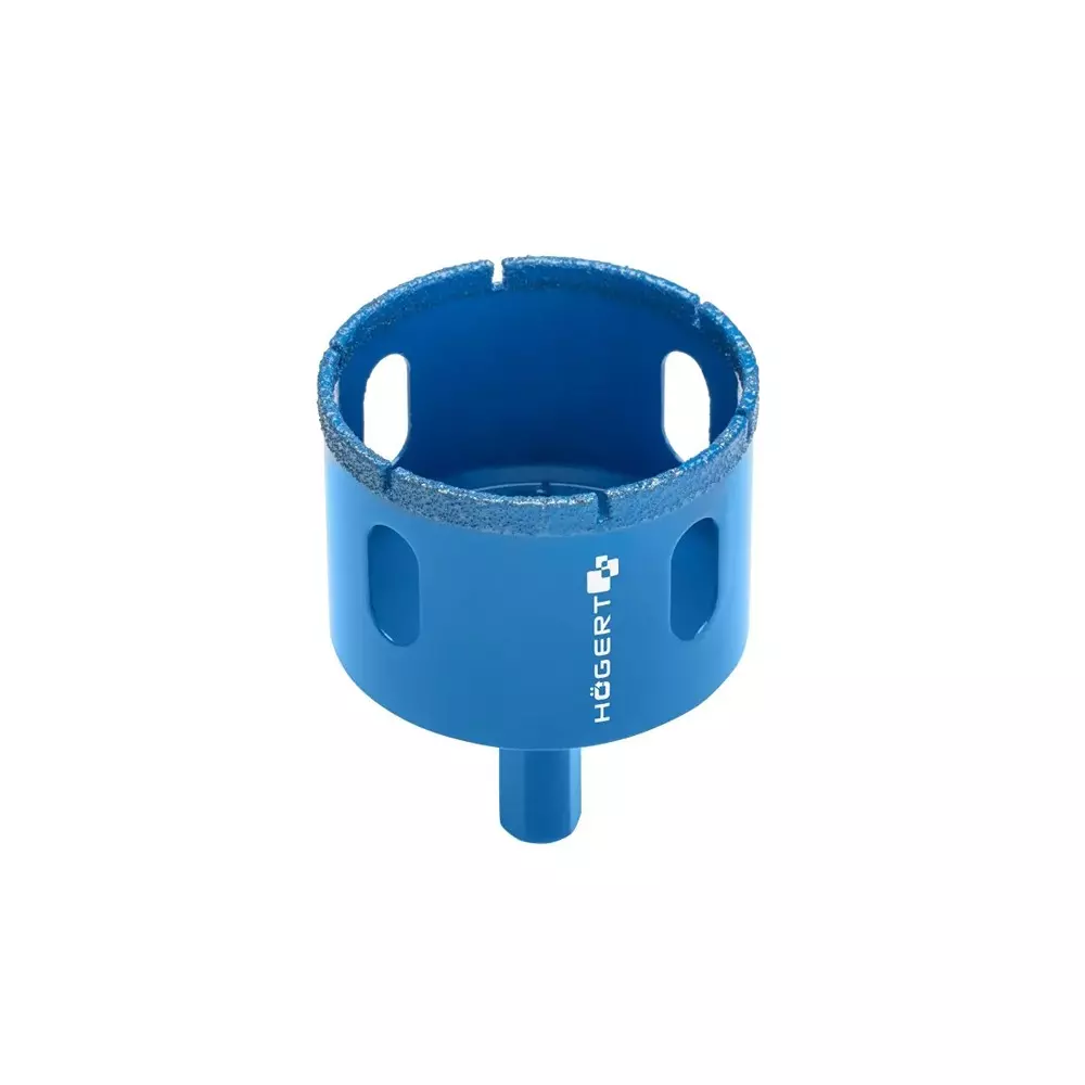 Hogert Technik Diamond Hole Saw Drill Bit Coated with Bort and 38 mm Cutting Diameter, HT7D338