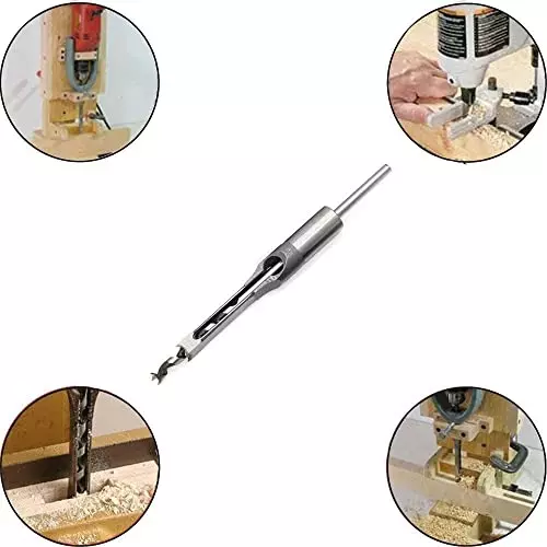 YADAV Woodworking Square Hole Saw Drill Bit Mortising Chisel 6 mm