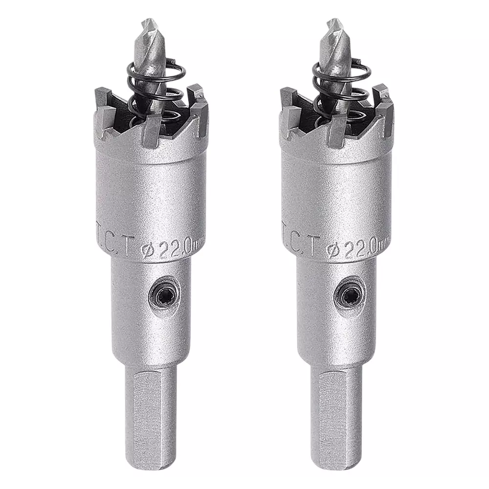RSI Carbide Hole Saw Cutter Drill Bit Grey (Pack of 2)