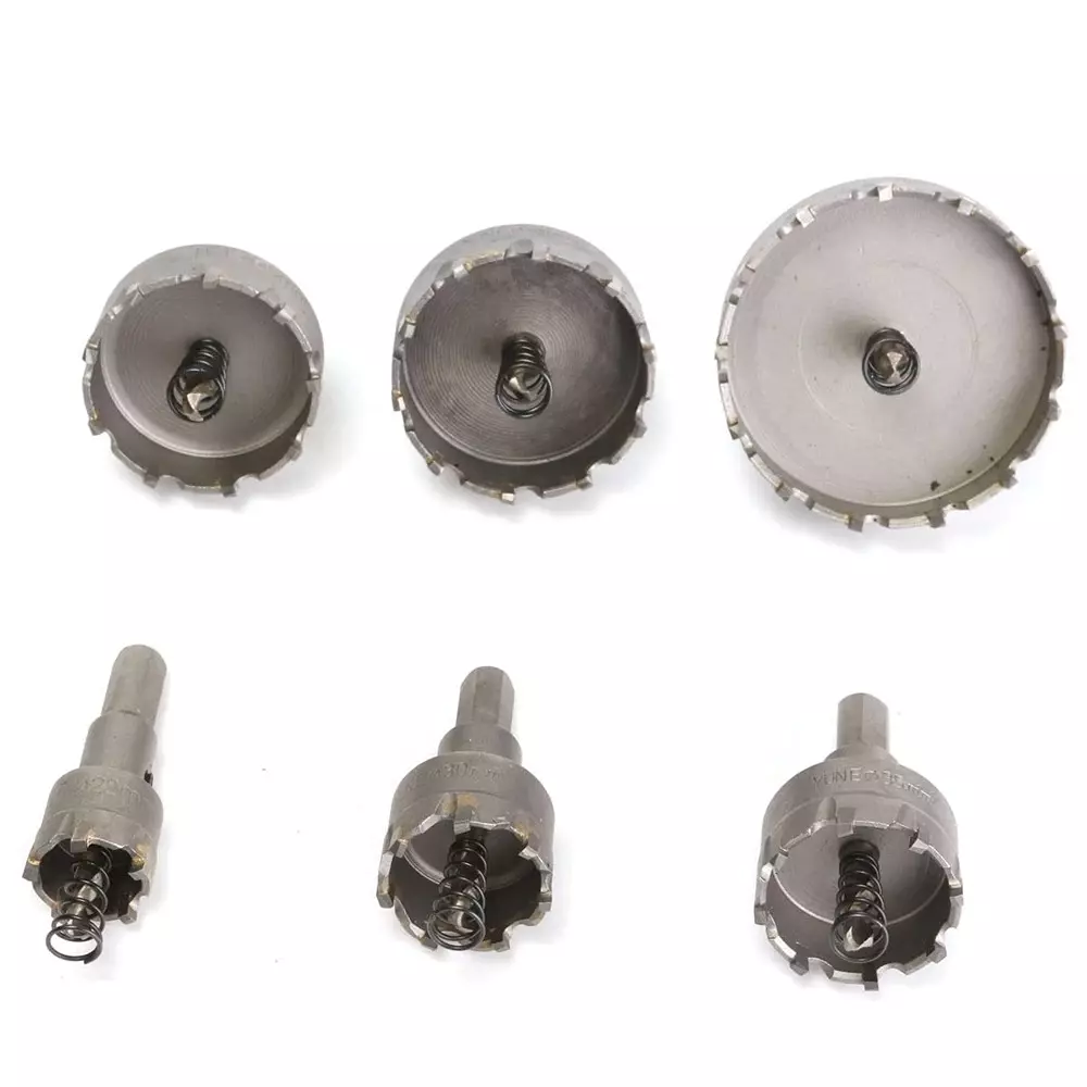 veltrix-6-pcs-tct-core-bit-carbide-hole-saw-metal-cutter-drill-machine-bit-22-to-65-mm-for-stainless-steel-mild-steel-cast-iron-ss-ms-aluminium