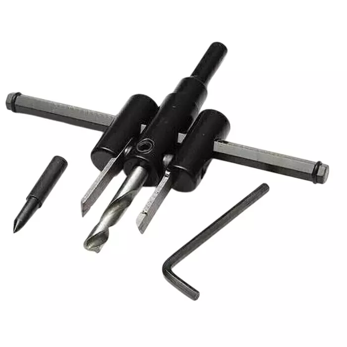 HINIRY Circle Hole Saw Drill Bit 30 mm Alloy Black For Wood Metal
