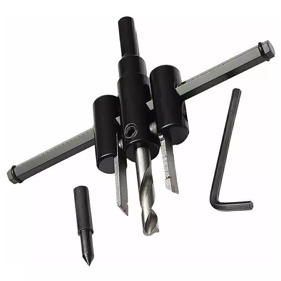 HINIRY Circle Hole Saw Drill Bit 30 mm Alloy Black For Wood Metal