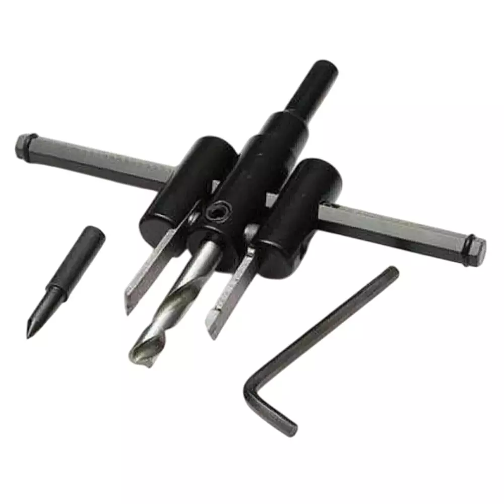 kepptal Adjustable Circle Hole Saw 25 mm Alloy Black For Wood, Metal