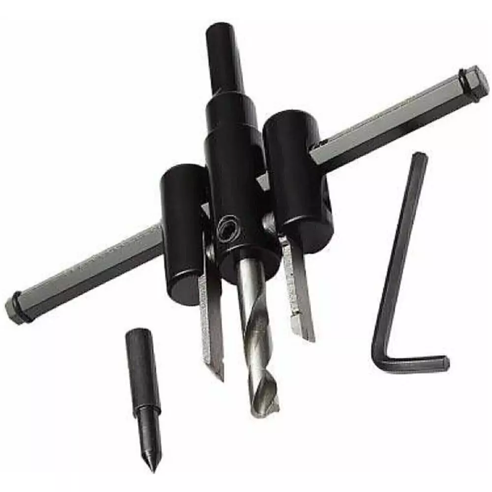 kepptal Adjustable Circle Hole Saw 25 mm Alloy Black For Wood, Metal