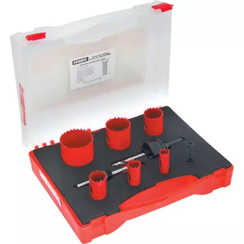 Kennedy Electricians Holesaw Kit in Plastic Case 9 Pcs KEN0502300K