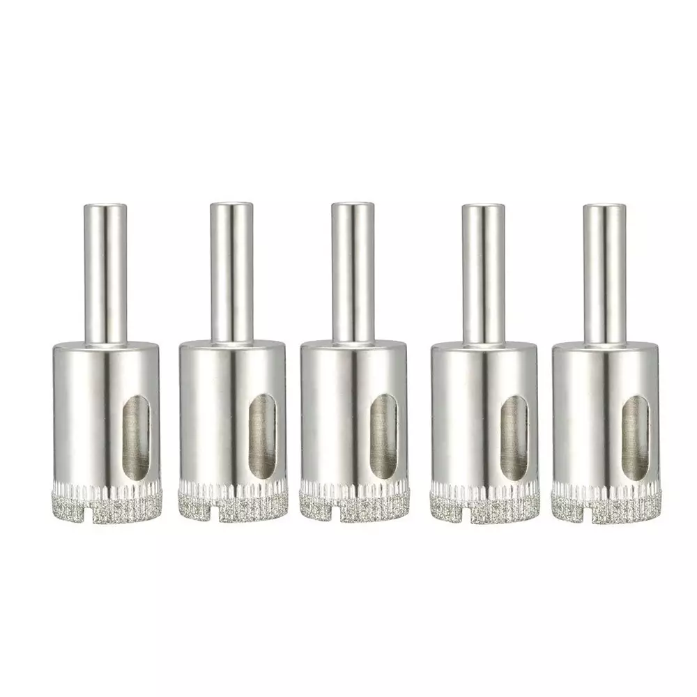 YADAV Diamond Coated Hole Saw Drill Bits 20 mm for Glass, Ceramic Tile, Marble, Rock, Porcelain, Bottles & Brick (Pack of 5)