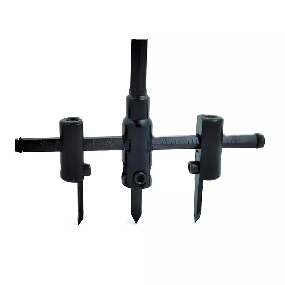 A.D international Adjustable Hole Saw Circle Cutter Steel Grey for Wood Cutting