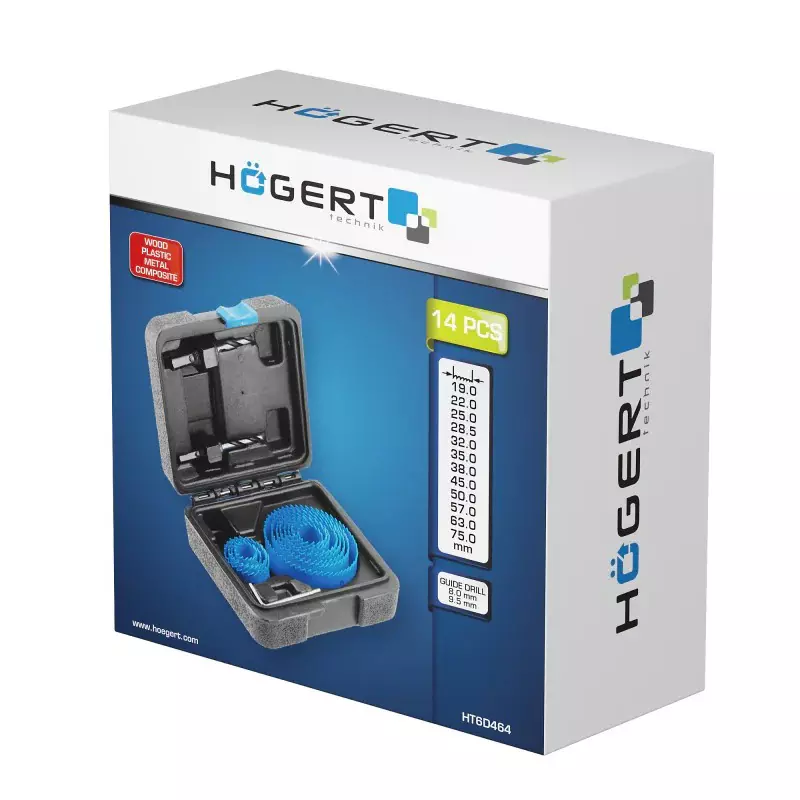 hogert-technik-14-pcs-hole-saw-drill-bit-set-used-for-drilling-in-wood-plastic-metal-and-composites-ht6d464