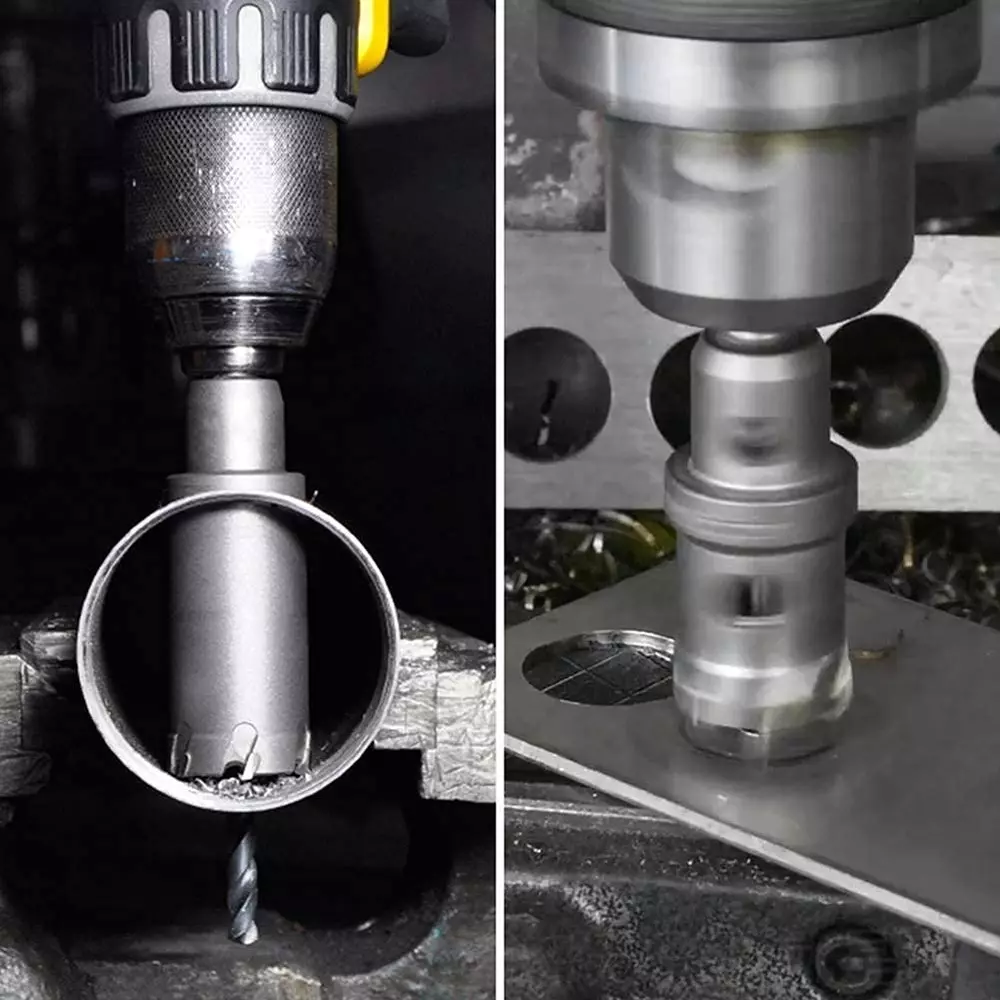 YADAV TCT Hole Saw Cutter 22 mm for Stainless Steel, Metal, PVC, Acrylic & Aluminum