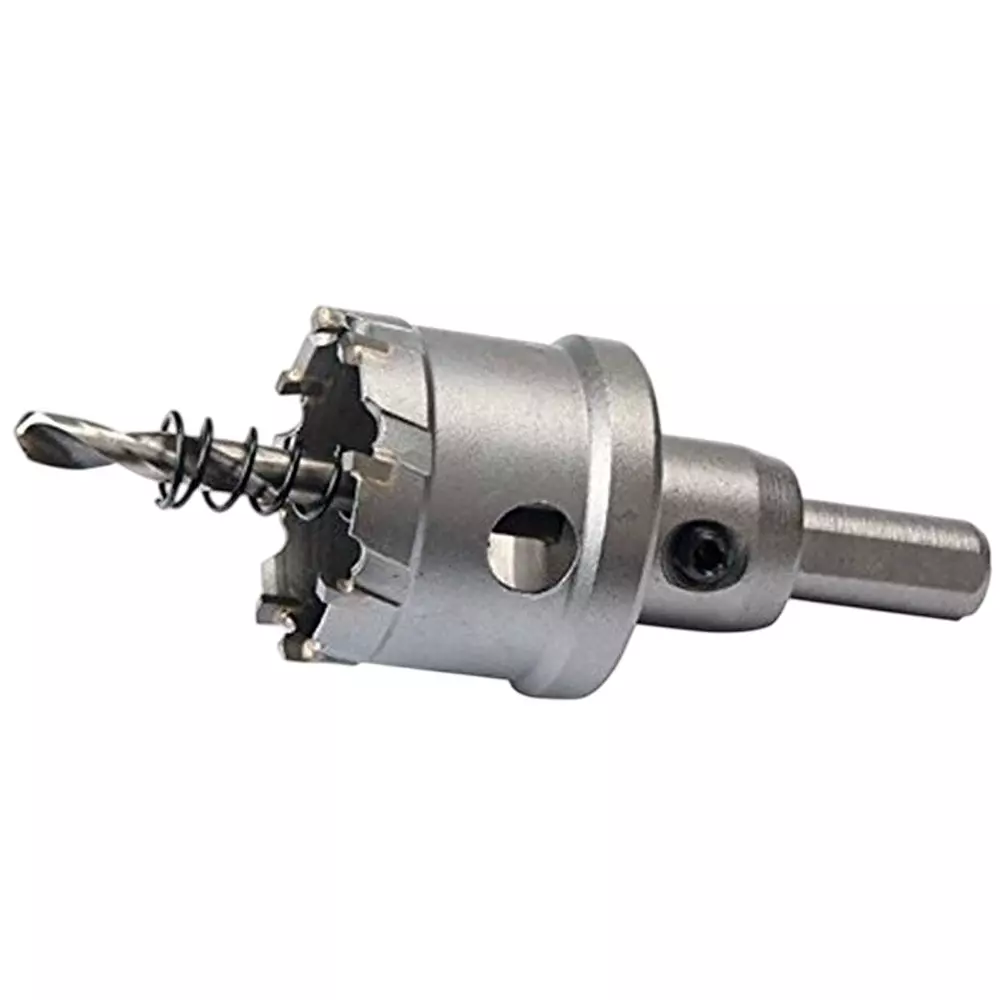 ASHRAFI Tipped TCT Hole Saw 32 mm (3.2 cm) Bit Length Tungsten Steel Grey