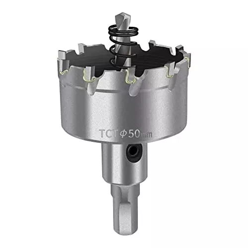 YADAV TCT Hole Saw Drill Bit Set Bi Metal (16 mm, 38 mm, 58 mm) for Stainless Steel Cutting (Set of 3)