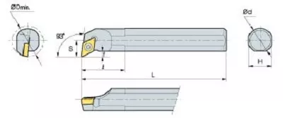 KORLOY Screw-on-System Internal Holder A10H-SDUCR-07