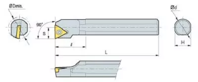 KORLOY Screw-on-System Internal Holder A12K-STFCL-11