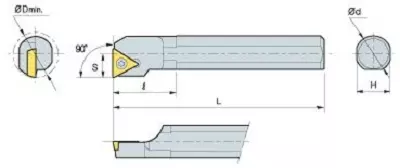 KORLOY Screw-on-System Internal Holder A12K-STFPR-11