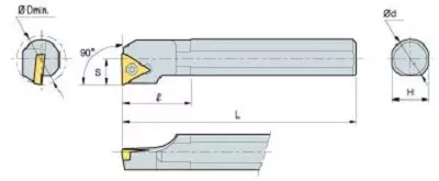KORLOY Screw-on-System Internal Holder A16M-STFCL-11