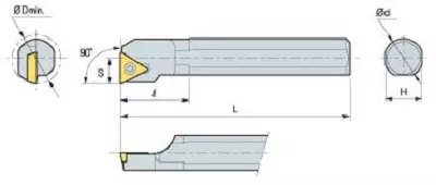 KORLOY Screw-on-System Internal Holder A16M-STFPR-11