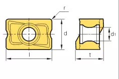 KORLOY Milling Insert LNMX100608PNR-MM Grade PC5300
