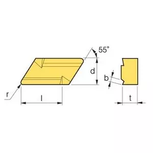 KORLOY Turning Insert KNUX160405L-12 Grade NC3220