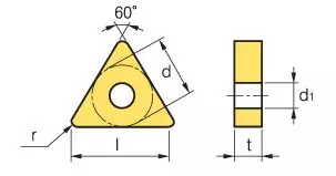KORLOY Turning Insert TNMG160412-VM Grade NC3120