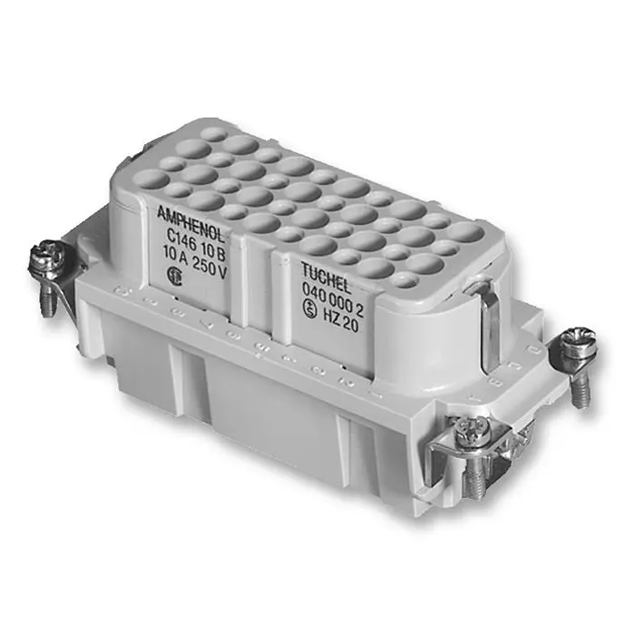 AMPHENOL SINE/TUCHEL INSERT, FEMALE, CRIMP, 250V, 40+PE, C146 10B040 000 2