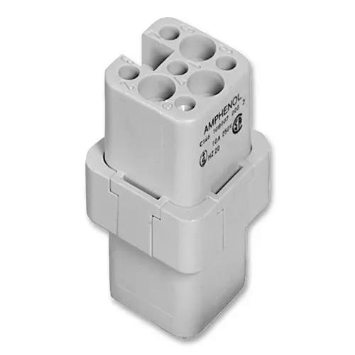 AMPHENOL SINE/TUCHEL INSERT, RECEPTACLE, 7+PE WAY, CRIMP, C146 10B007 000 2