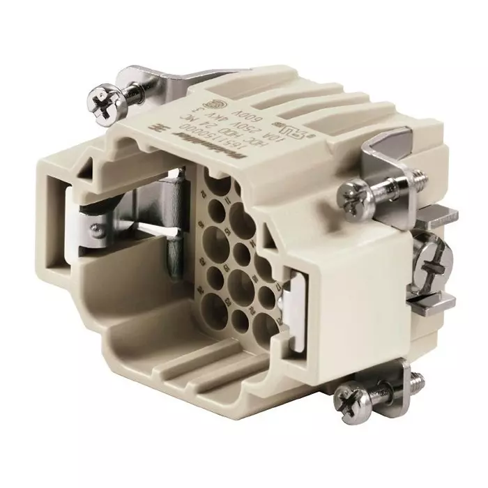 Weidmuller HEAVY DUTY INSERT, PLUG, 24 POS, 1651150000