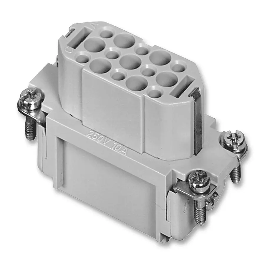 AMPHENOL SINE/TUCHEL INSERT, RECEPTACLE, 15+PE WAY, CRIMP, C146 10B015 000 2