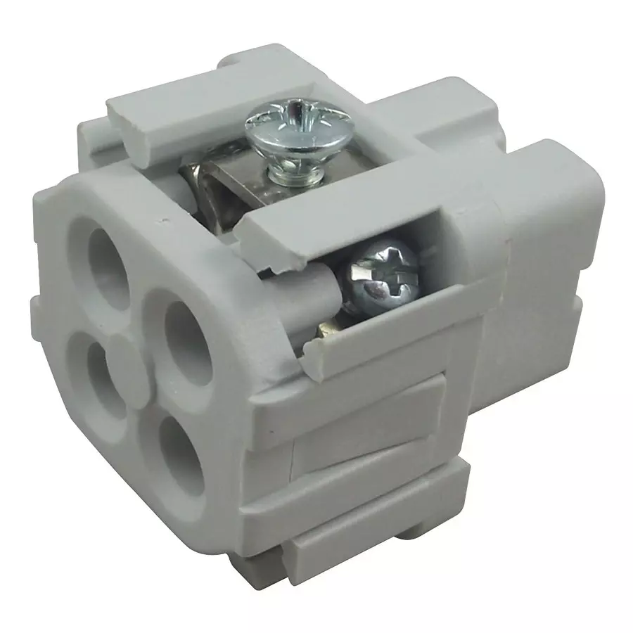 AMPHENOL SINE/TUCHEL INSERT, RECEPTACLE, 3+PE WAY, SCREW, C146 10B003 002 4