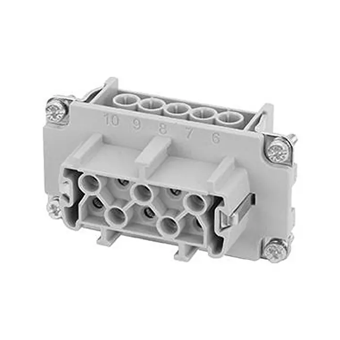 AMPHENOL SINE/TUCHEL RECTANGULAR INSERT, FEMALE, 10WAY, SCREW, C146-10B010-102-1