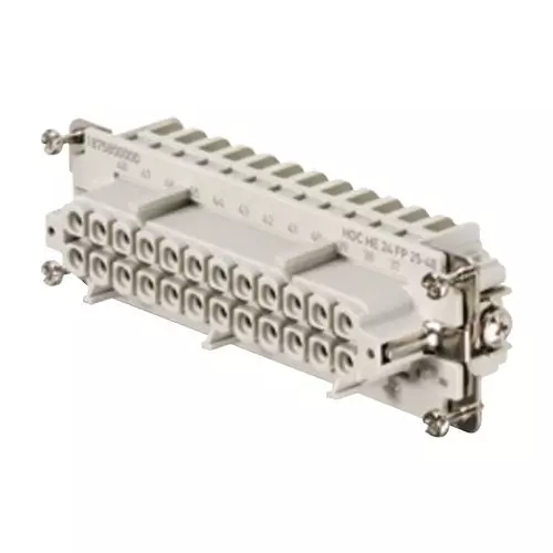 Weidmuller HEAVY DUTY INSERT, RCPT, 48+PE, 20-12AWG, HDC HE 24 FP 25-48