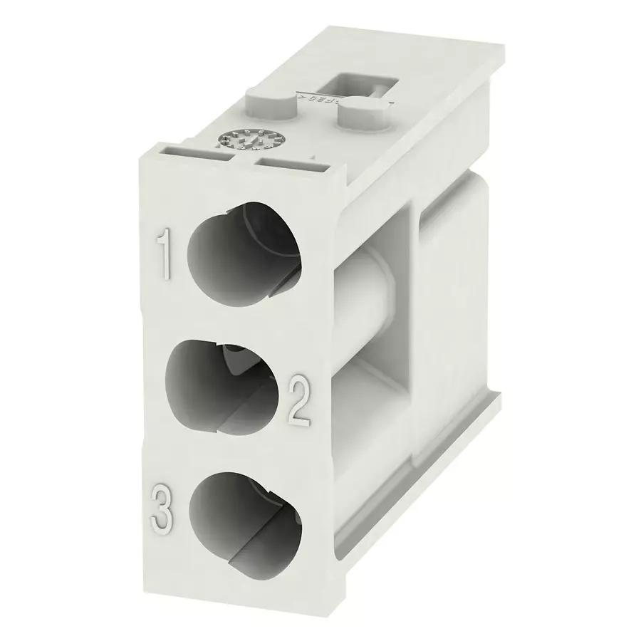 Weidmuller HEAVY DUTY MODULE, PLUG, 3POS, 16-8AWG, HDC MHX 3 MC