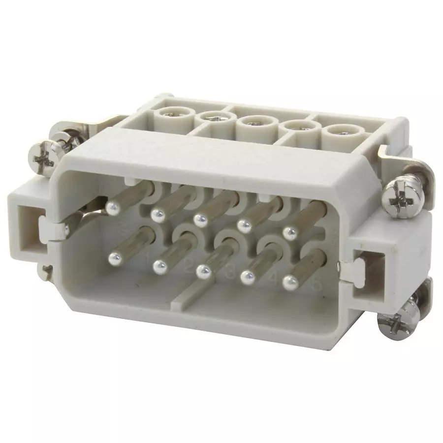 MOLEX Heavy Duty Connector Inserts / Modules HEAVY DUTY INSERT, RCPT, 10POS, 20-14AWG 93601-0137