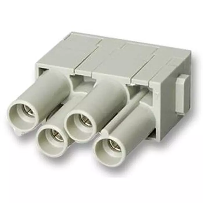 Harting Heavy Duty Connector Inserts / Modules MODULE, 4WAY, FEMALE, CC PROTECTED, 09 14 004 3141
